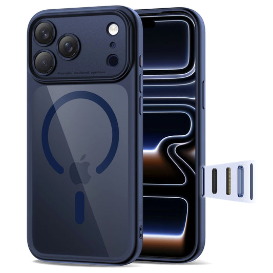 MagSafe tok Apple iPhone 17 Pro Max-hez, Tech-Protect, MagPeak, Tengerészkék