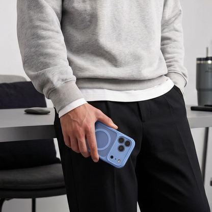 MagSafe tok Apple iPhone 18 Pro / 17 Pro-hoz, Tech-Protect, BasicMag, Matt Kék