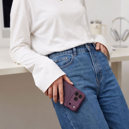 MagSafe Case for Apple iPhone 18 Pro Max / 17 Pro Max, Tech-Protect, BasicMag, Matte Burgundy