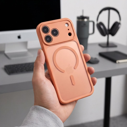 MagSafe tok Apple iPhone 18 Pro / 17 Pro-hoz, Tech-Protect, BasicMag, Matt Narancssárga