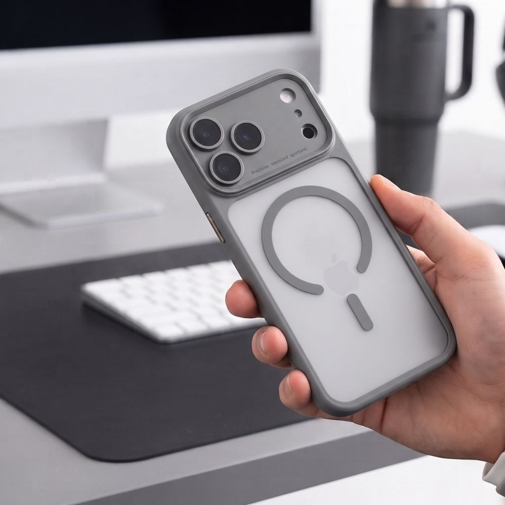 MagSafe tok Apple iPhone 18 Pro Max / 17 Pro Max készülékhez, Tech-Protect, MagPeak CC, matt szürke