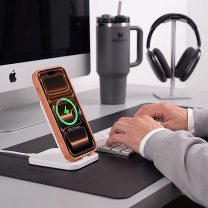 MagSafe tok Apple iPhone 18 Pro / 17 Pro-hoz, Tech-Protect, BasicMag, Matt Narancssárga