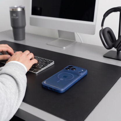 MagSafe tok Apple iPhone 18 Pro Max / 17 Pro Max készülékhez, Tech-Protect, MagPeak CC, Tengerészkék