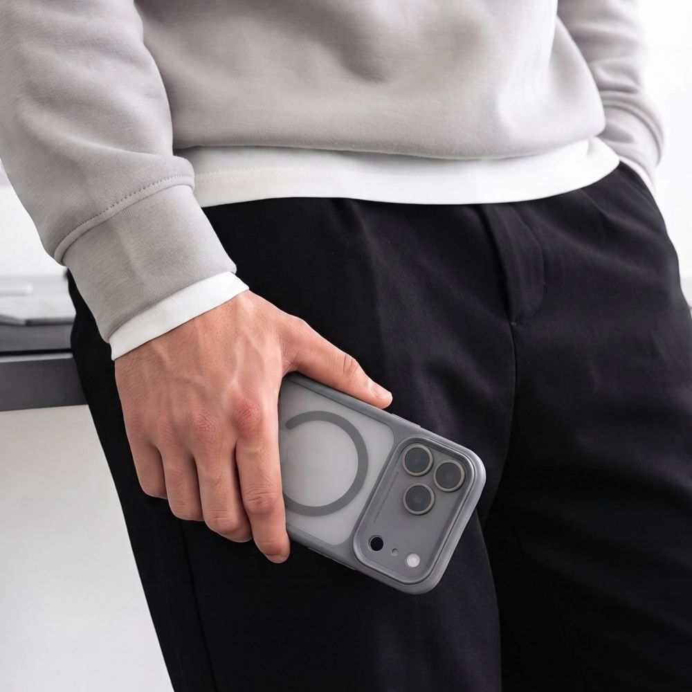 MagSafe tok Apple iPhone 18 Pro Max / 17 Pro Max készülékhez, Tech-Protect, MagPeak CC, matt szürke