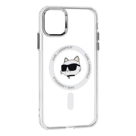 MagSafe tok Apple iPhone 11-hez, Karl Lagerfeld, IML Metal Choupette's Head, Fehér