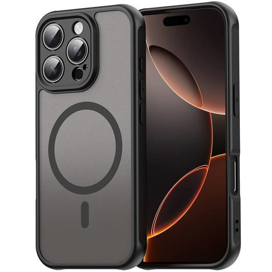 MagSafe Case for Apple iPhone 11 Pro Max, Techsuit, HaloFrost II, Black