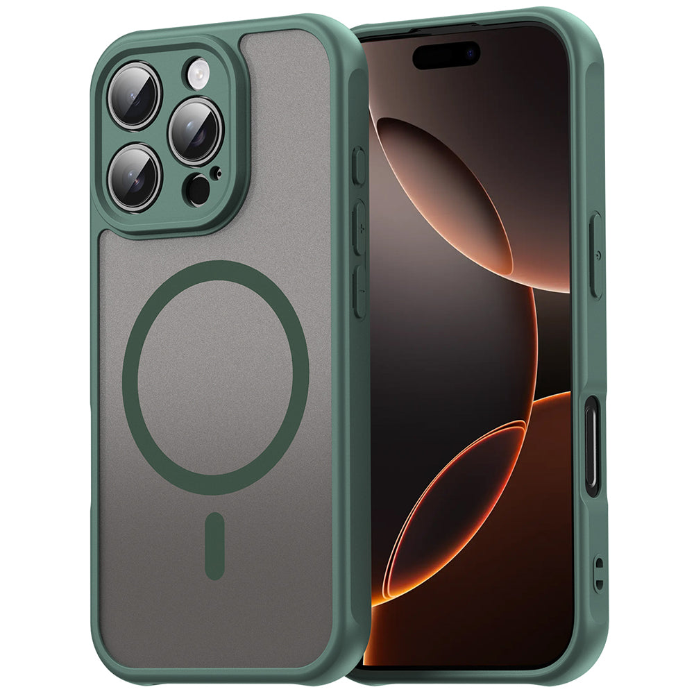 MagSafe tok Apple iPhone 11 Pro Max-hoz, Techsuit, HaloFrost II, Zöld