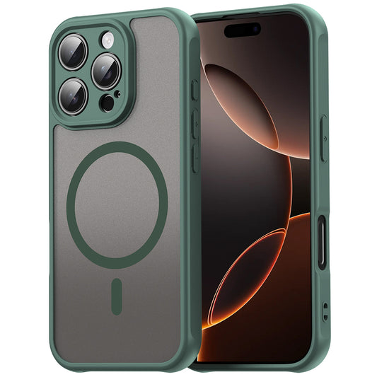 MagSafe Case for Apple iPhone 11 Pro Max, Techsuit, HaloFrost II, Green