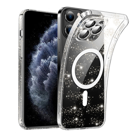 MagSafe tok Apple iPhone 11 Pro-hoz, Techsuit, SparkleSkin, Átlátszó