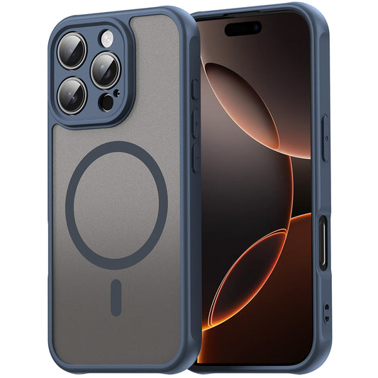 MagSafe Case for Apple iPhone 11, Techsuit, HaloFrost II, Navy Blue