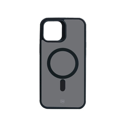MagSafe tok Apple iPhone 12 / 12 Pro-hoz, 3MK, Smoke MagCase, Fekete
