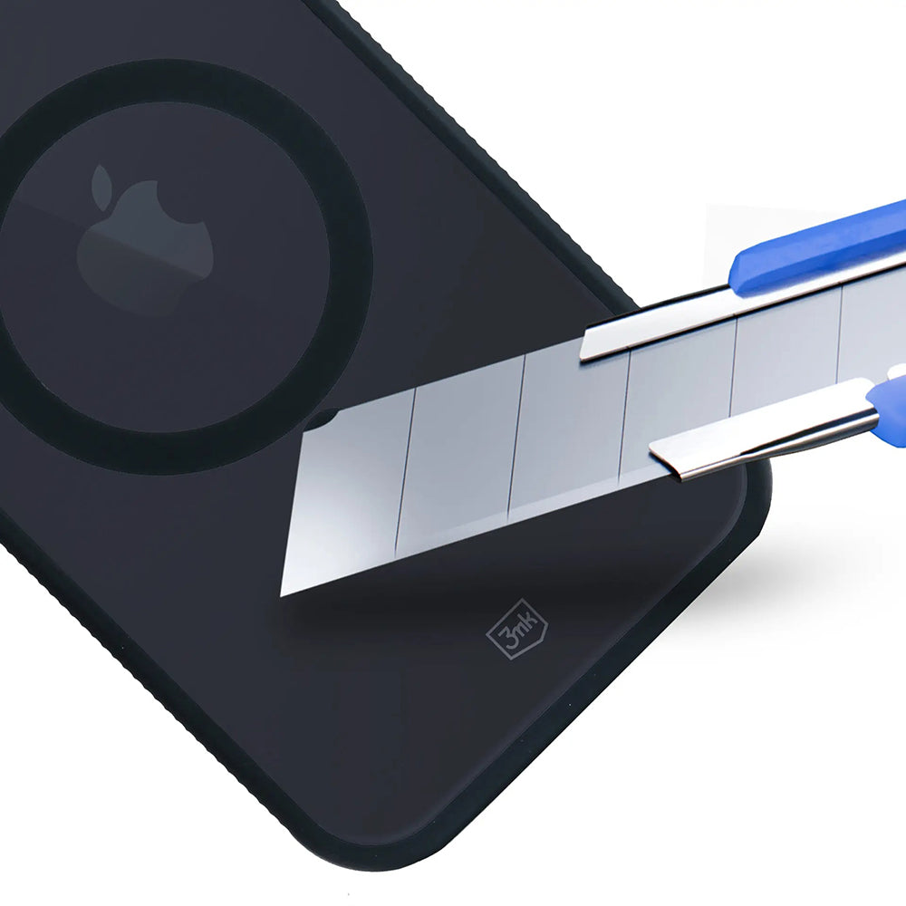 MagSafe tok Apple iPhone 12 / 12 Pro-hoz, 3MK, Smoke MagCase, Fekete