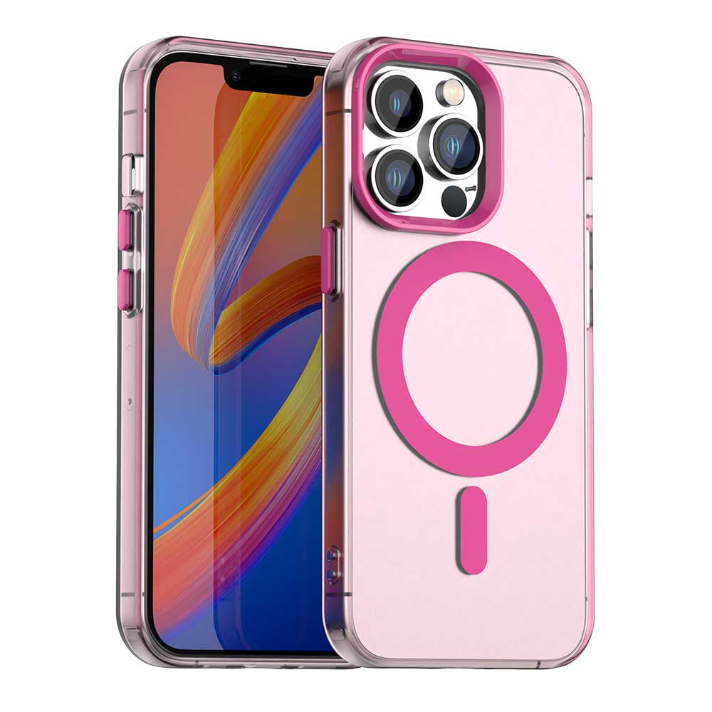 MagSafe tok Apple iPhone 12 Pro Max-hoz, Techsuit, CandyCase, Rózsaszín