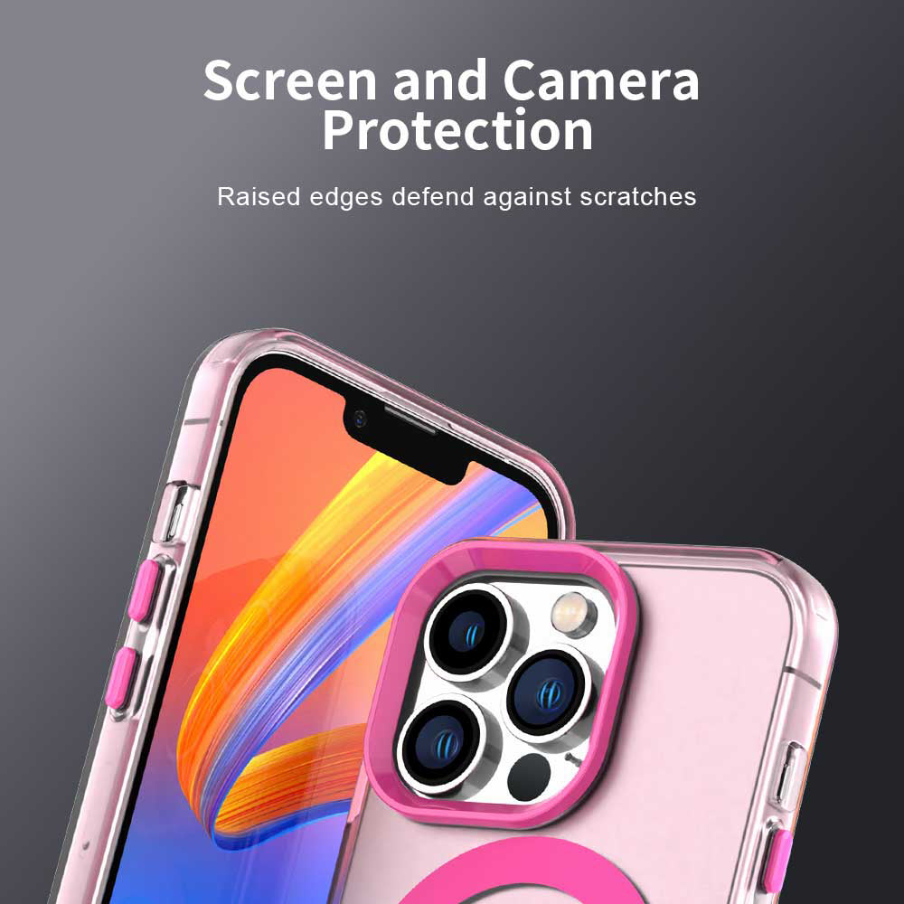 MagSafe tok Apple iPhone 12 Pro Max-hoz, Techsuit, CandyCase, Rózsaszín