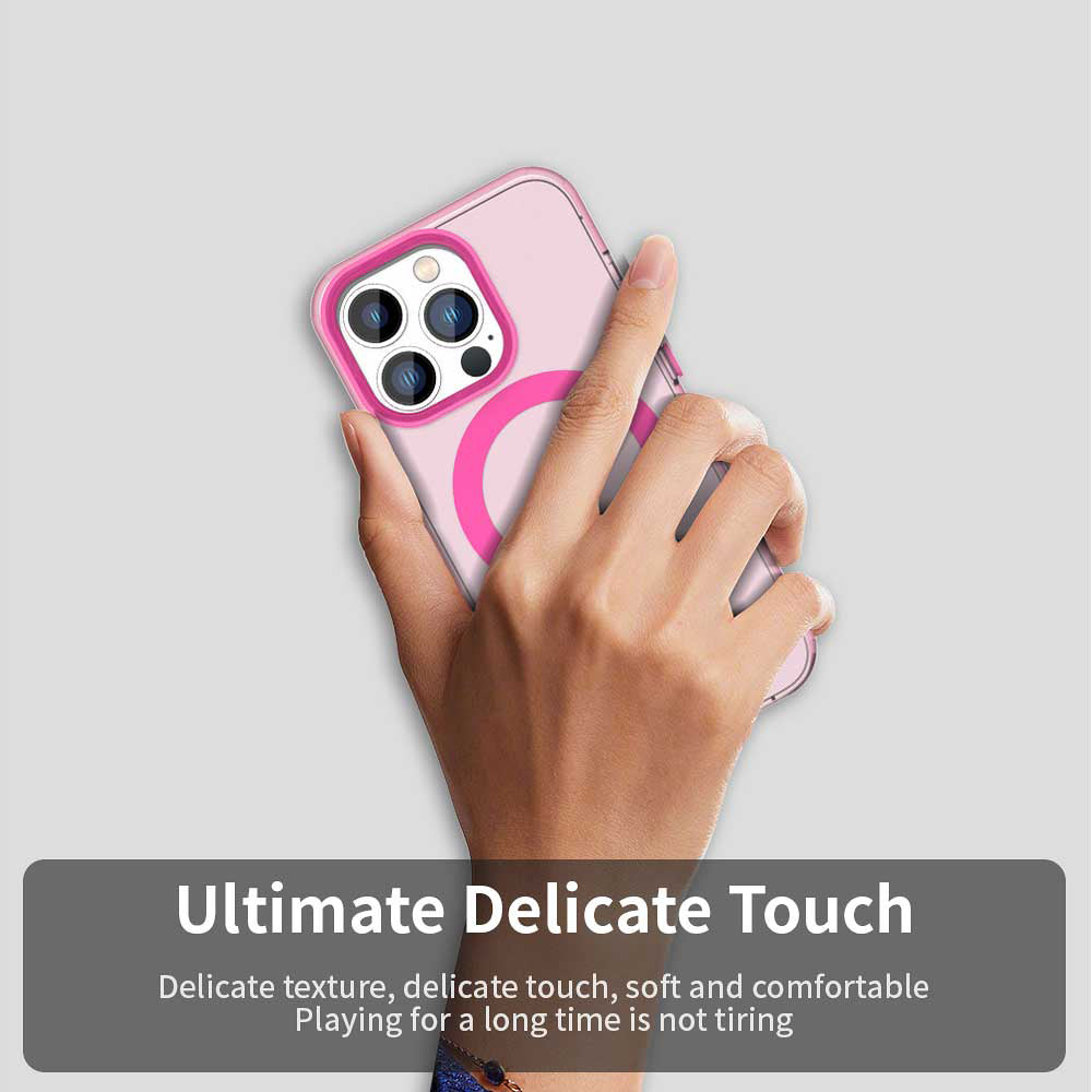 MagSafe tok Apple iPhone 12 Pro Max-hoz, Techsuit, CandyCase, Rózsaszín