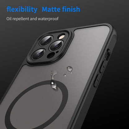 MagSafe tok Apple iPhone 12 Pro Max-hoz, Techsuit, HaloFrost II, Fekete