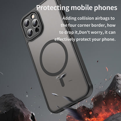 MagSafe tok Apple iPhone 12 Pro Max-hoz, Techsuit, HaloFrost II, Fekete
