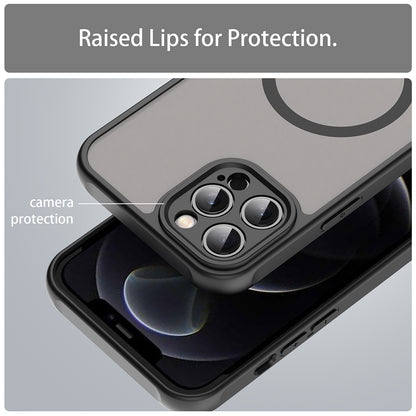 MagSafe tok Apple iPhone 12 Pro Max-hoz, Techsuit, HaloFrost II, Fekete