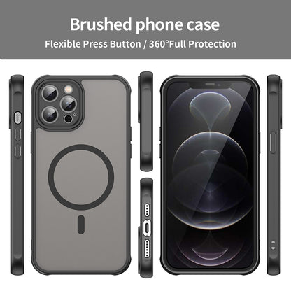 MagSafe tok Apple iPhone 12 Pro Max-hoz, Techsuit, HaloFrost II, Fekete