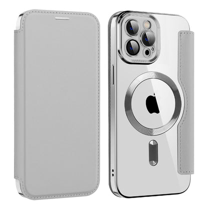 MagSafe tok Apple iPhone 12 Pro-hoz, Techsuit, SmartMag Book, Szürke