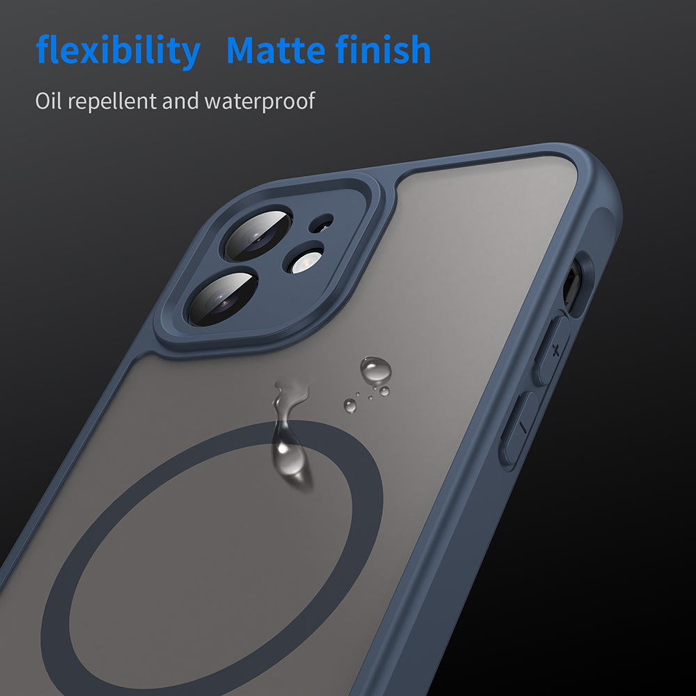 MagSafe tok Apple iPhone 12-hez, Techsuit, HaloFrost II, Tengerészkék