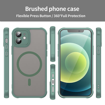 MagSafe Case for Apple iPhone 12, Techsuit, HaloFrost II, Green