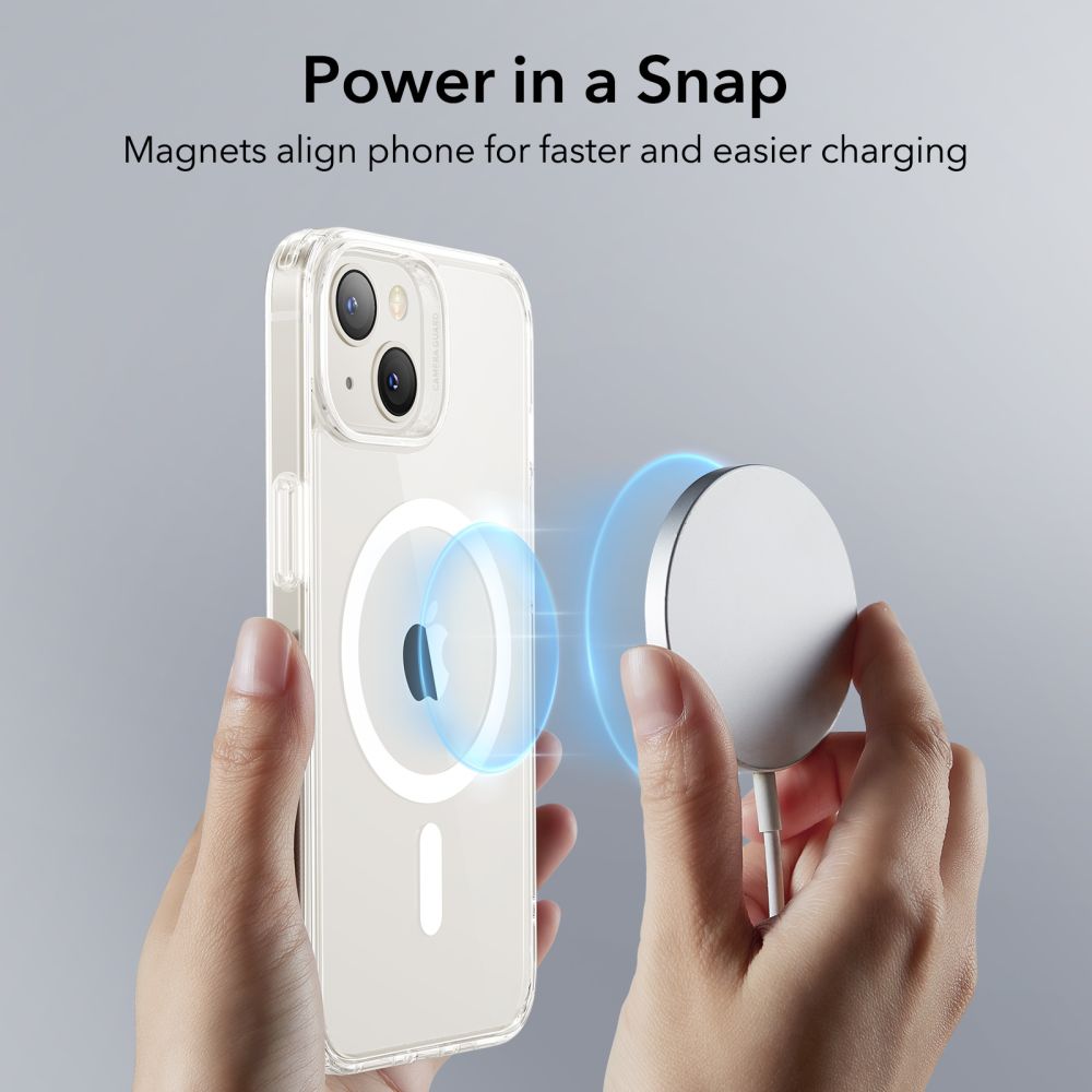 MagSafe tok Apple iPhone 14 / 13-hoz, ESR, Classic Hybrid, Átlátszó