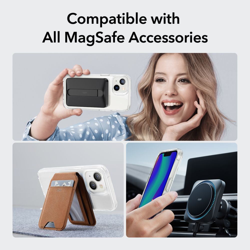 MagSafe tok Apple iPhone 14 / 13-hoz, ESR, Classic Hybrid, Átlátszó