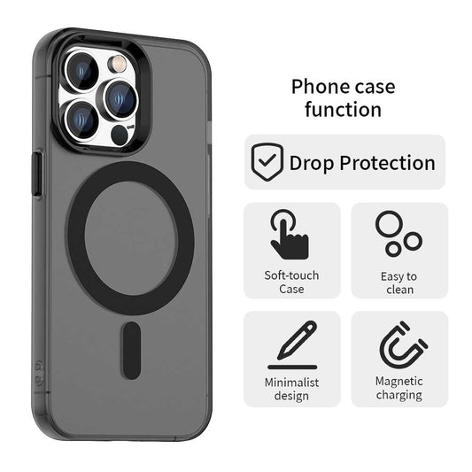 MagSafe tok Apple iPhone 13 Pro Max-hoz, Techsuit, CandyCase, Fekete