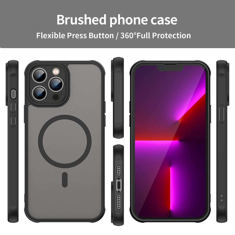 MagSafe tok Apple iPhone 13 Pro Max-hoz, Techsuit, HaloFrost II, Fekete