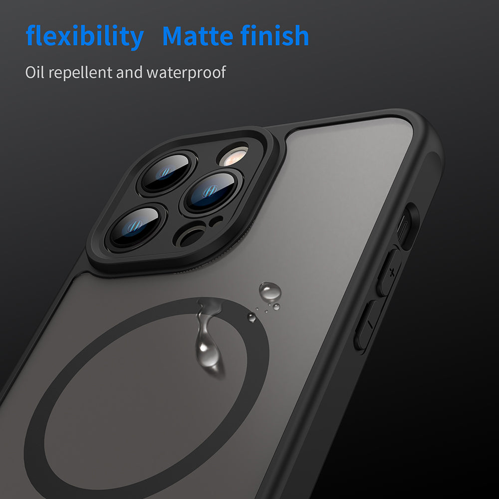 MagSafe tok Apple iPhone 13 Pro Max-hoz, Techsuit, HaloFrost II, Fekete