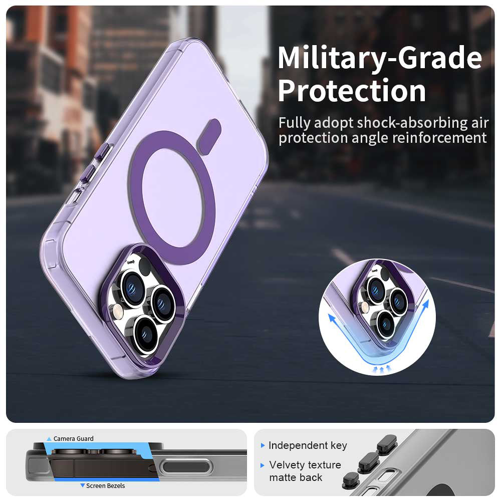 MagSafe tok Apple iPhone 13 Pro-hoz, Techsuit, CandyCase, Lila