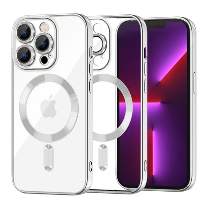 MagSafe tok Apple iPhone 13 Pro-hoz, Techsuit, Luxury Crystal, Ezüst