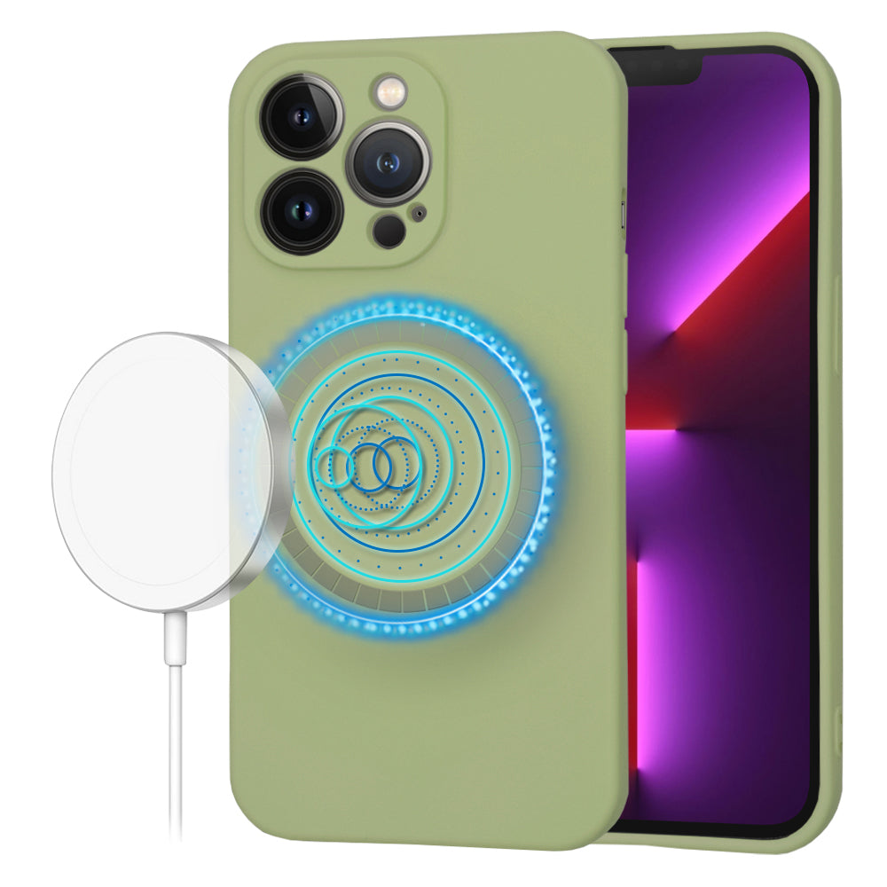 MagSafe tok Apple iPhone 13 Pro-hoz, Techsuit, SoftFlex, Matcha