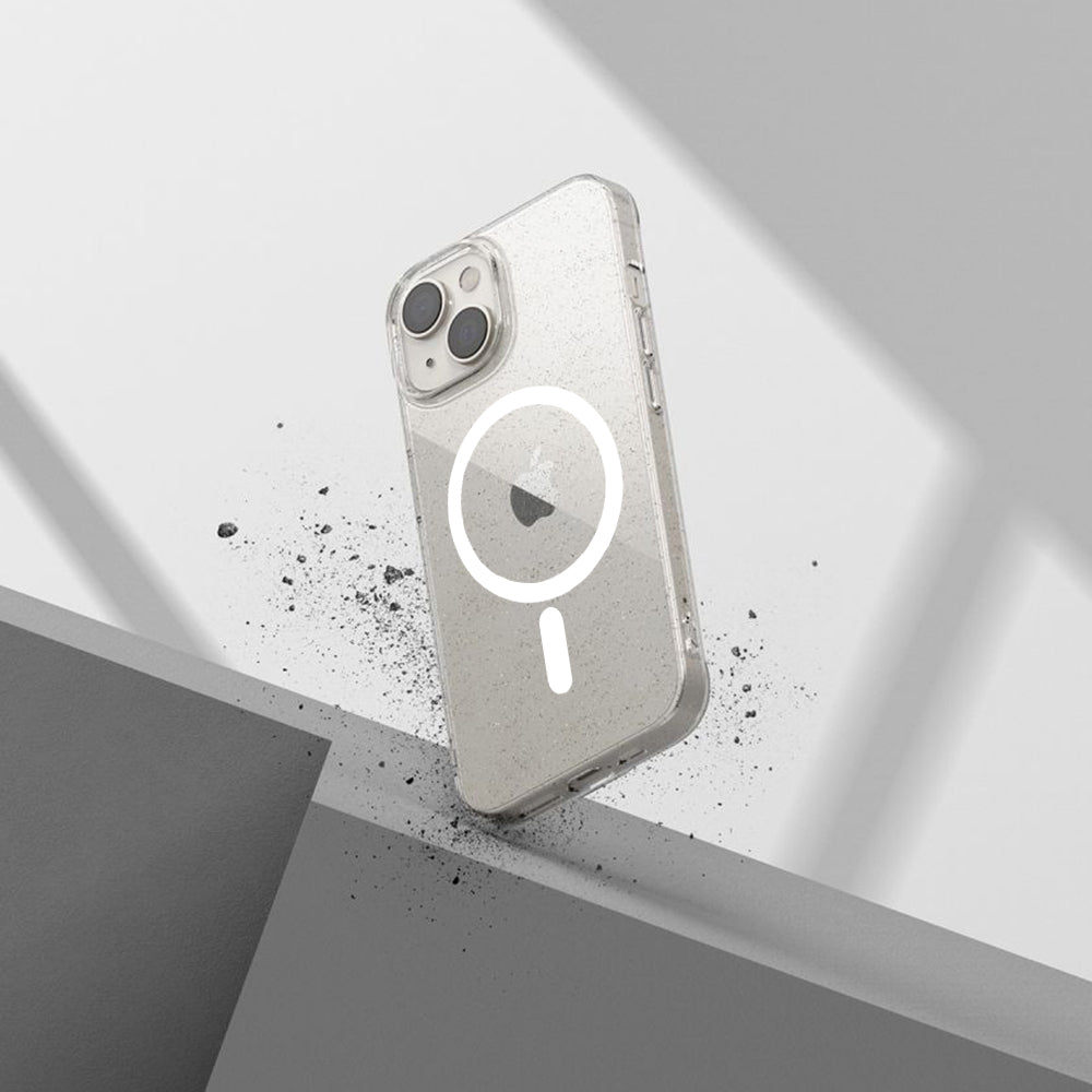 MagSafe tok Apple iPhone 13 Pro-hoz, Techsuit, SparkleSkin, Átlátszó