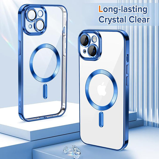 MagSafe tok Apple iPhone 13-hoz, Techsuit, Luxury Crystal, Sötétkék