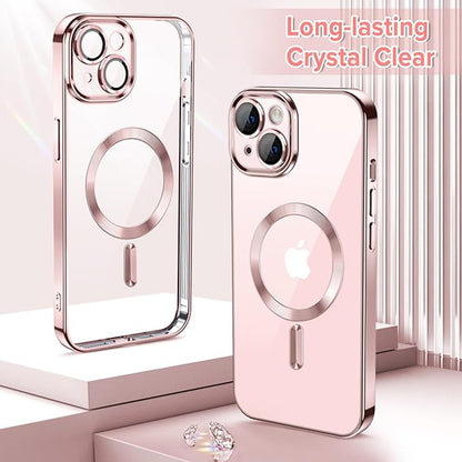 MagSafe tok Apple iPhone 13-hoz, Techsuit, Luxury Crystal, Rózsaszín
