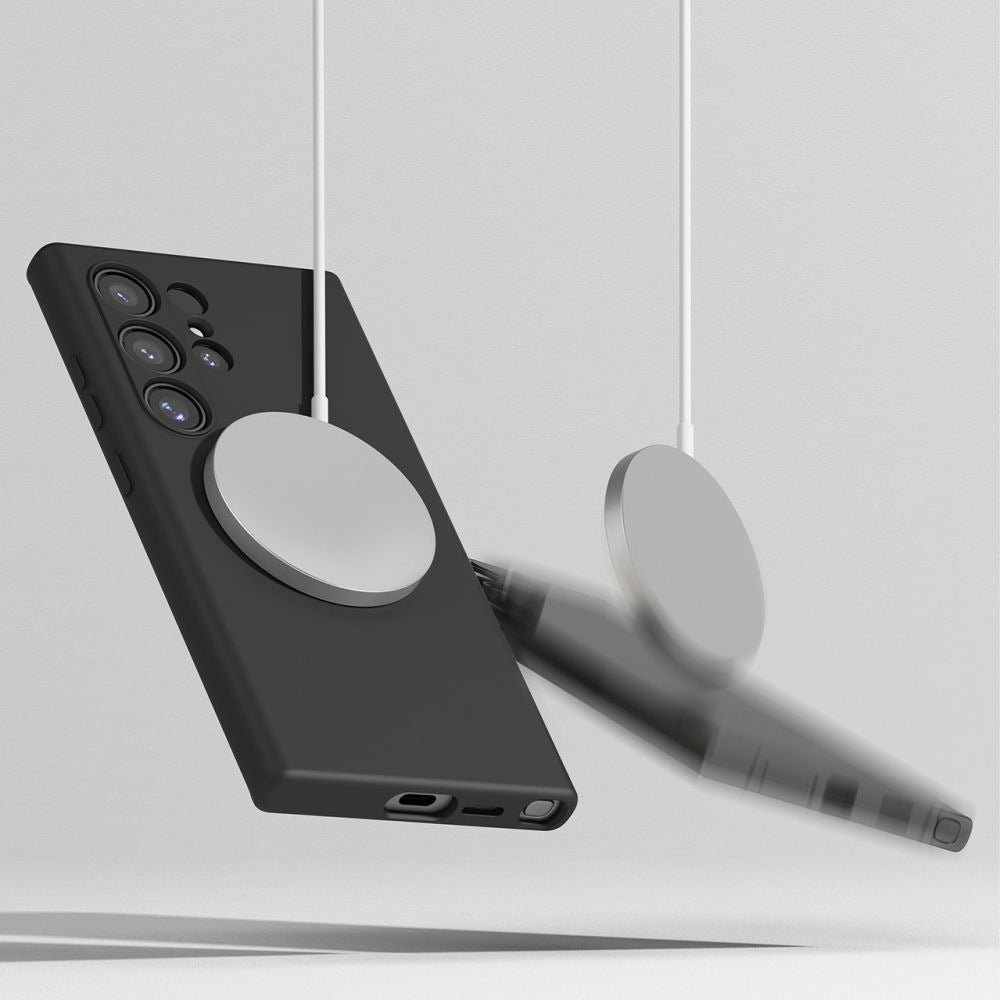 MagSafe tok Apple iPhone 13-hoz, Techsuit, SoftFlex, Fekete