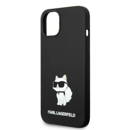 MagSafe Case for Apple iPhone 14 Plus, Karl Lagerfeld, Choupette Silicone, Black