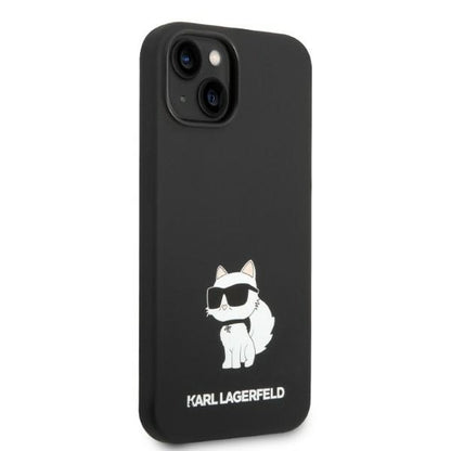 MagSafe Case for Apple iPhone 14 Plus, Karl Lagerfeld, Choupette Silicone, Black