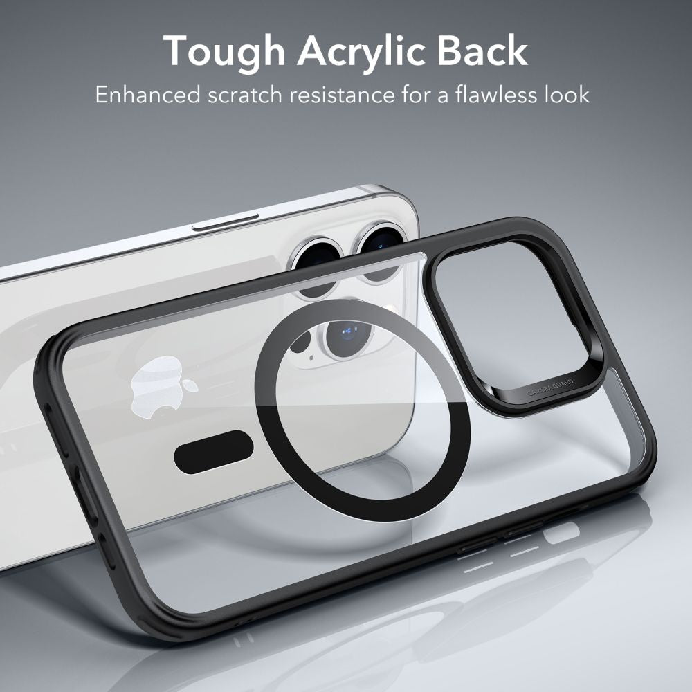 MagSafe tok Apple iPhone 14 Pro-hoz, ESR, Classic Hybrid, Fekete Átlátszó