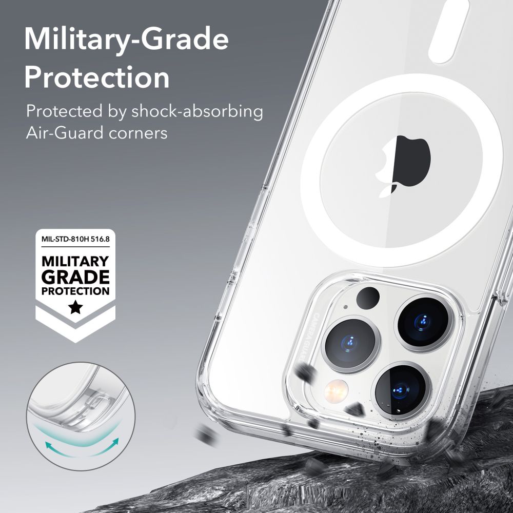 MagSafe tok Apple iPhone 14 Pro-hoz, ESR, Classic Hybrid, Átlátszó