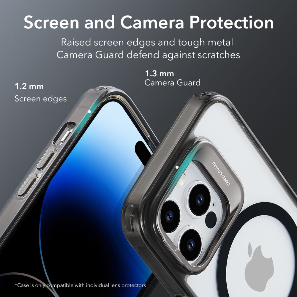 MagSafe tok Apple iPhone 14 Pro Max-hez, ESR, Classic Kickstand, Átlátszó Fekete