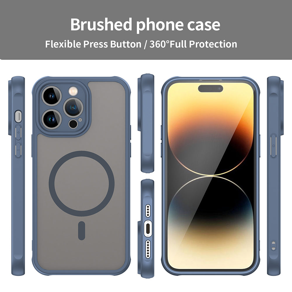 MagSafe tok Apple iPhone 14 Pro Max-hoz, Techsuit, HaloFrost II, Tengerészkék