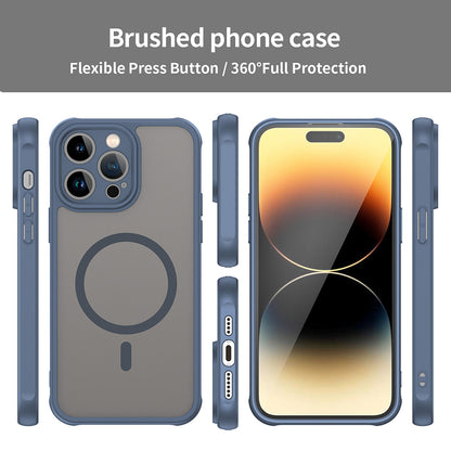 MagSafe tok Apple iPhone 14 Pro Max-hoz, Techsuit, HaloFrost II, Tengerészkék