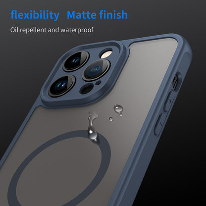 MagSafe tok Apple iPhone 14 Pro Max-hoz, Techsuit, HaloFrost II, Tengerészkék