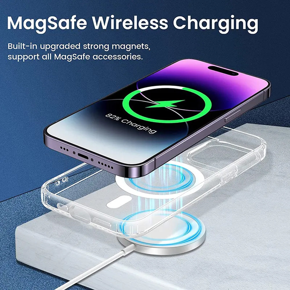 MagSafe tok Apple iPhone 14 Pro Max-hoz, Techsuit, Pro, Rózsaszín