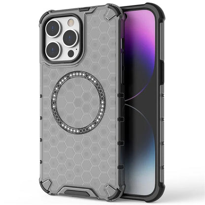 MagSafe tok Apple iPhone 14 Pro-hoz, Techsuit, HoneyComb Shield, Fehér