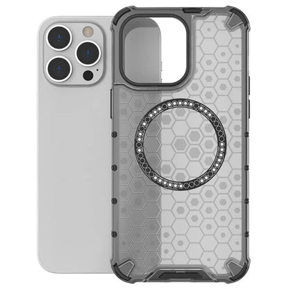 MagSafe tok Apple iPhone 14 Pro-hoz, Techsuit, HoneyComb Shield, Fehér