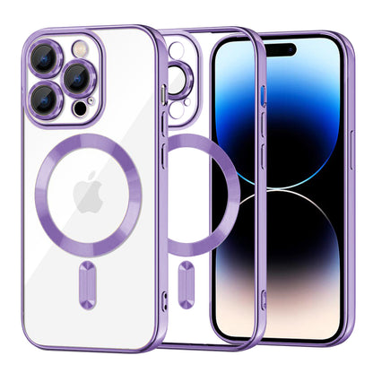 MagSafe Case for Apple iPhone 14 Pro, Techsuit, Luxury Crystal, Light Purple